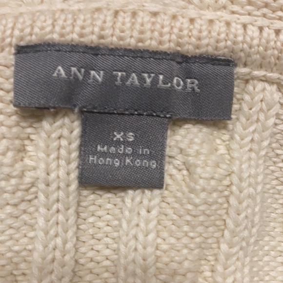 Ann Taylor Cable Hoodie Sweater -szXS - Picture 5 of 5